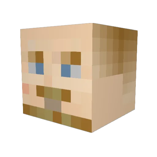 AlessandroOlivi Minecraft avatar head, 3D render