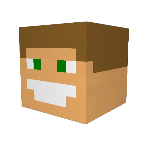 AlessandroTACG Minecraft avatar head, 3D render