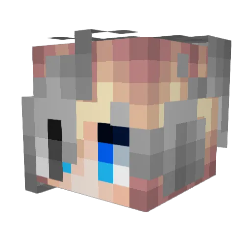 Alessii Minecraft avatar head, 3D render