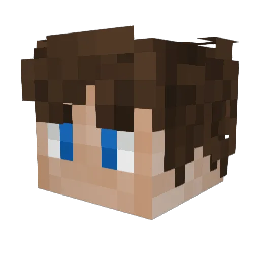 Alessio474 Minecraft avatar head, 3D render