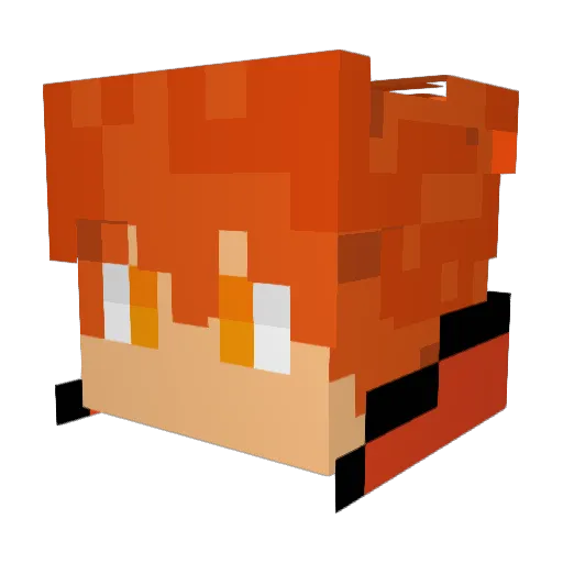 AlessioSarda Minecraft avatar head, 3D render