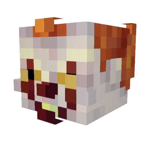 AlessioTosa Minecraft avatar head, 3D render