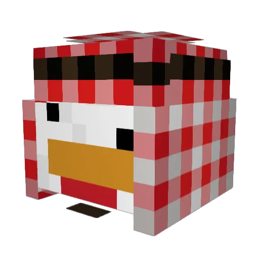Alessio_theDark Minecraft avatar head, 3D render