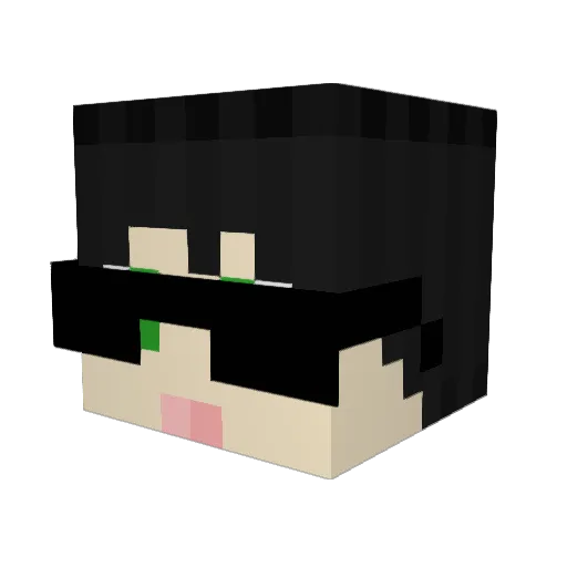 Alessioke1 Minecraft avatar head, 3D render