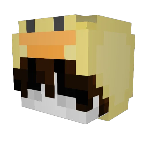 Alesss_07 Minecraft avatar head, 3D render