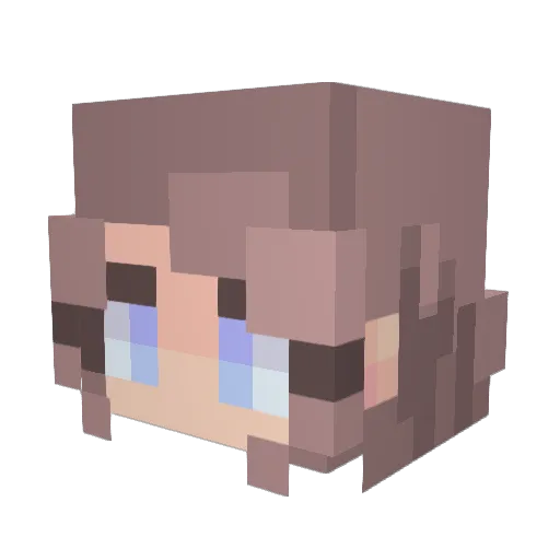Aleste94 Minecraft avatar head, 3D render
