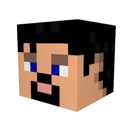 AlesterRune Minecraft avatar head, 3D render