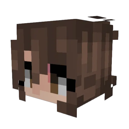 Aletheiiaaa Minecraft avatar head, 3D render