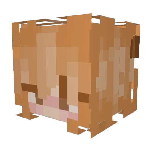 AlethiaRue Minecraft avatar head, 3D render