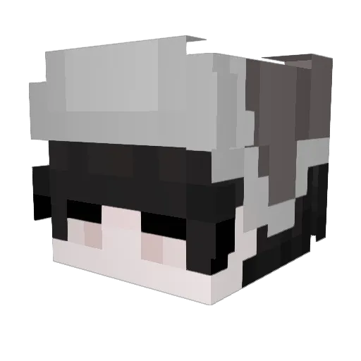 Aleuh Minecraft avatar head, 3D render