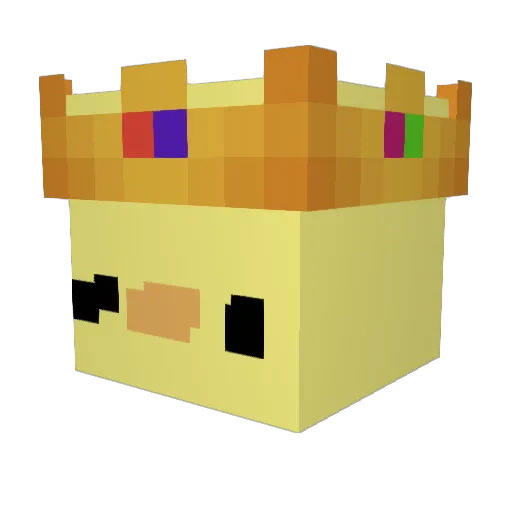 Alev28Kim Minecraft avatar head, 3D render