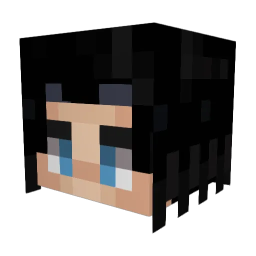 Alevalmir Minecraft avatar head, 3D render