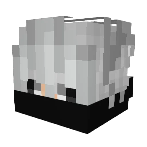 AlewCryx Minecraft avatar head, 3D render