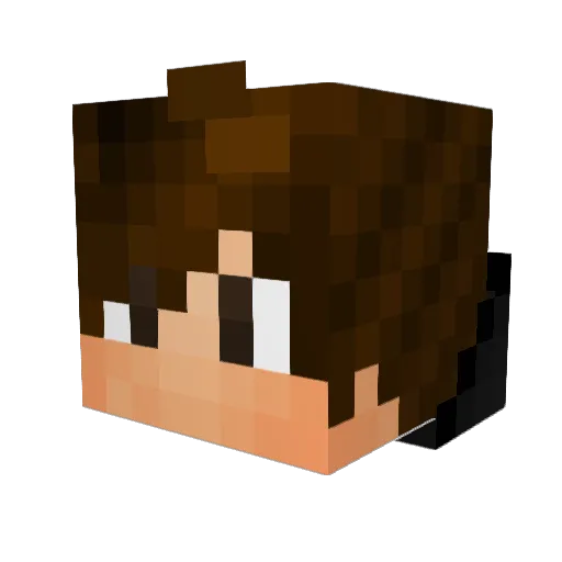 Alex0122 Minecraft avatar head, 3D render
