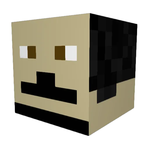 Alex0977 Minecraft avatar head, 3D render