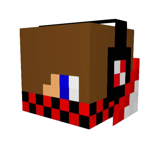 Alex12045 Minecraft avatar head, 3D render