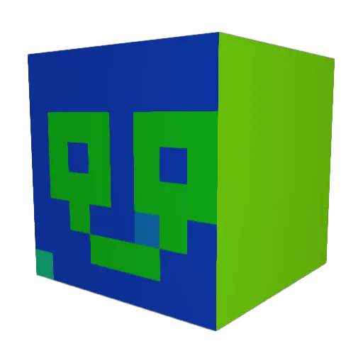 Alex2000Gokuss Minecraft avatar head, 3D render