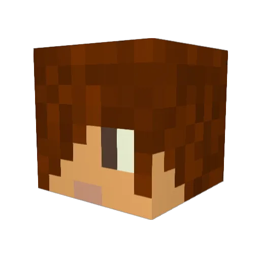 Alex22123 Minecraft avatar head, 3D render