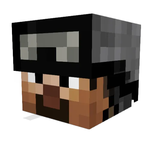 Alex25i Minecraft avatar head, 3D render