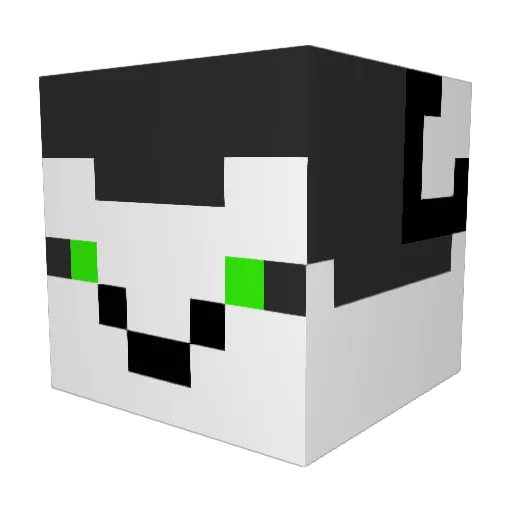 Alex2901 Minecraft avatar head, 3D render