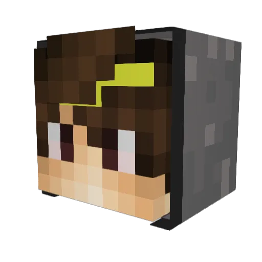 Alex29_ Minecraft avatar head, 3D render