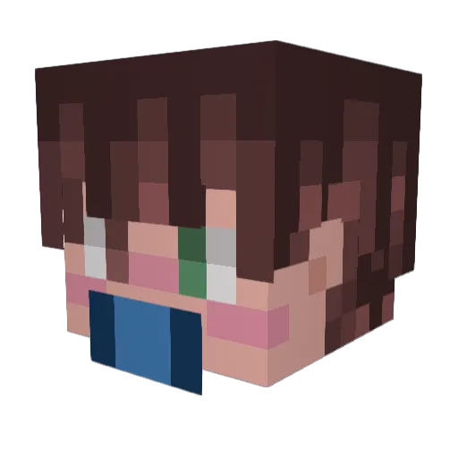 Alex38951 Minecraft avatar head, 3D render