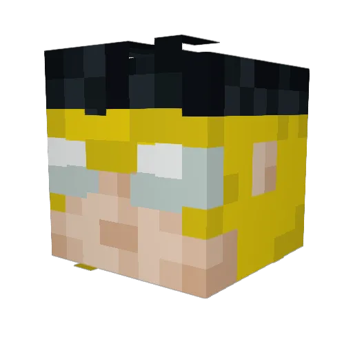 Alex4247 Minecraft avatar head, 3D render