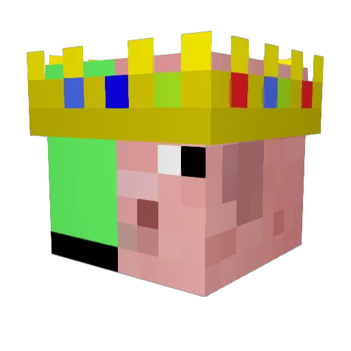 Alex4343 Minecraft avatar head, 3D render