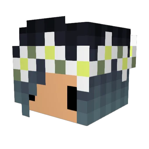 Alex4Days Minecraft avatar head, 3D render