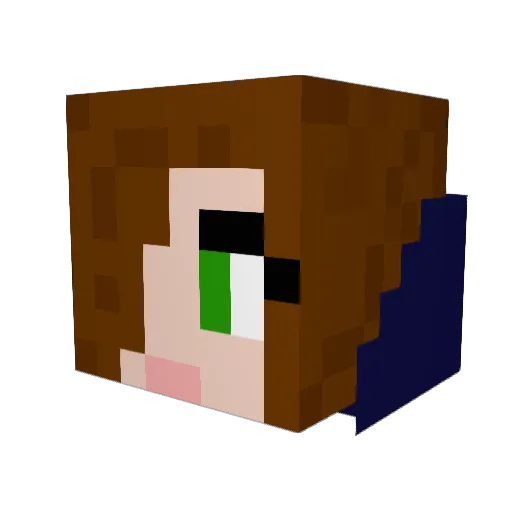 Alex6011 Minecraft avatar head, 3D render