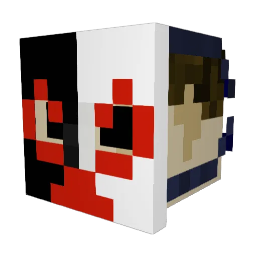 Alex64K Minecraft avatar head, 3D render