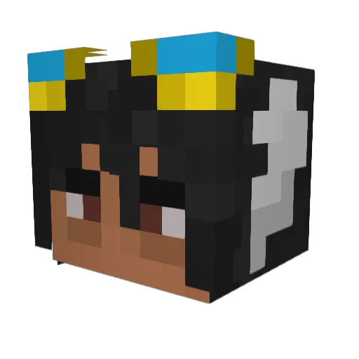 Alex7140 Minecraft avatar head, 3D render