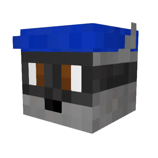 Alex727 Minecraft avatar head, 3D render