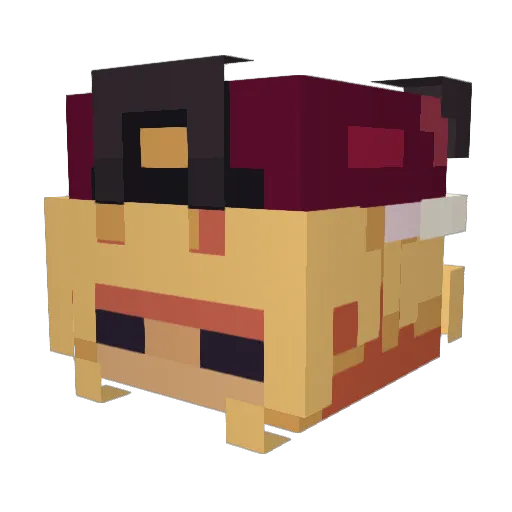 Alex745 Minecraft avatar head, 3D render