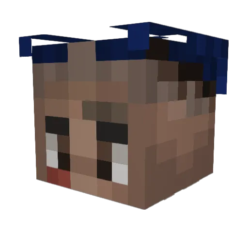 Alex789c Minecraft avatar head, 3D render