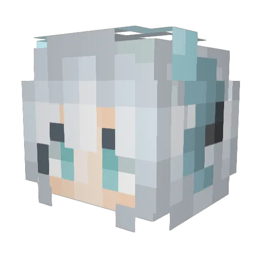 Alex8723 Minecraft avatar head, 3D render