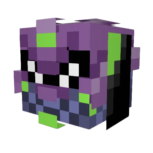 Alex90s Minecraft avatar head, 3D render