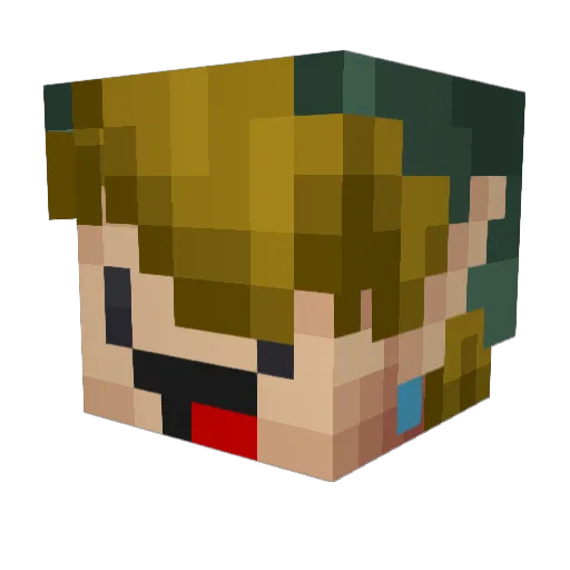 Alex93 Minecraft avatar head, 3D render