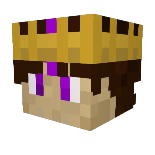 Alex9452 Minecraft avatar head, 3D render