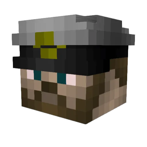 Alex9822 Minecraft avatar head, 3D render
