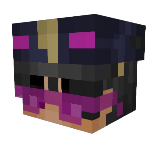 AlexAD_ Minecraft avatar head, 3D render