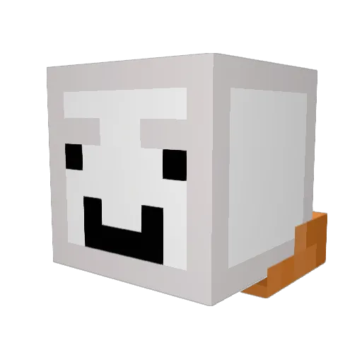 AlexAuspex Minecraft avatar head, 3D render