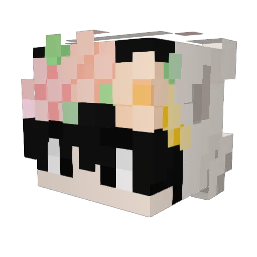 AlexBadAtThings Minecraft avatar head, 3D render
