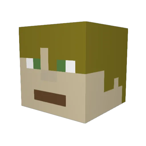 AlexBarnacle809 Minecraft avatar head, 3D render