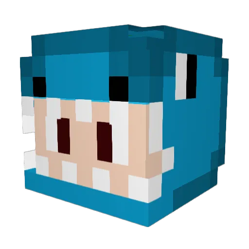 AlexBatt34 Minecraft avatar head, 3D render