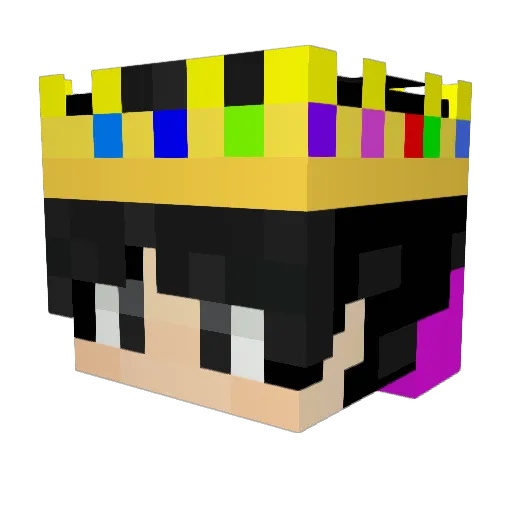 AlexBetter111 Minecraft avatar head, 3D render