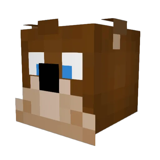 AlexBoss123 Minecraft avatar head, 3D render