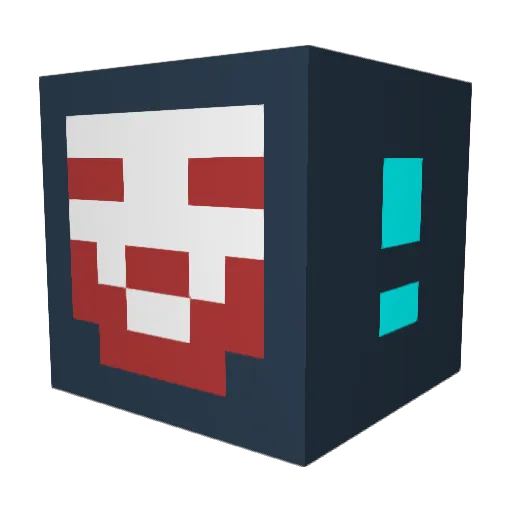 AlexBotio Minecraft avatar head, 3D render