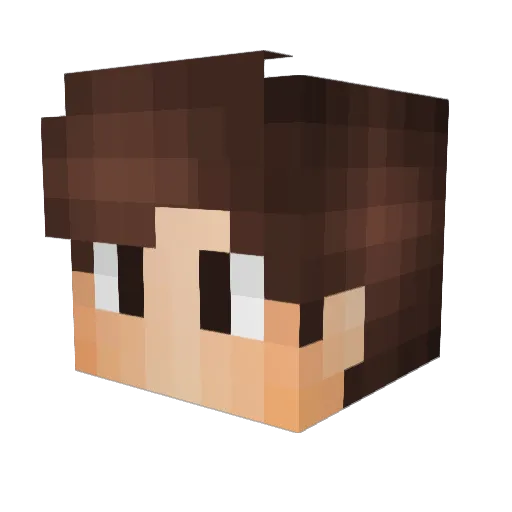 AlexBradshaw Minecraft avatar head, 3D render