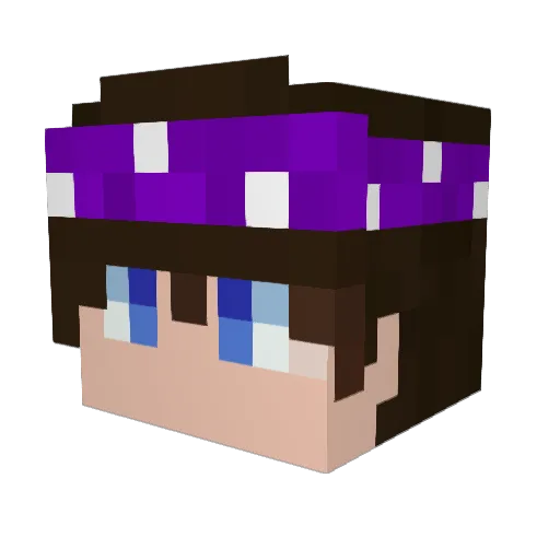 AlexBroo Minecraft avatar head, 3D render